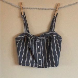 Brandy Melville Striped Crop Tank